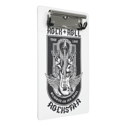 Guitar Rock-ontwerp Mini Klembord (Schuin)