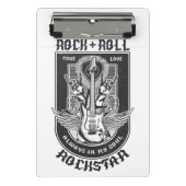 Guitar Rock-ontwerp Mini Klembord (Voorkant)