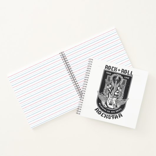 Guitar Rock-ontwerp Notitieboek (Binnen)