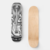 Guitar Rock-ontwerp Persoonlijk Skateboard (Voorkant)