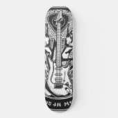 Guitar Rock-ontwerp Persoonlijk Skateboard (Voorkant)