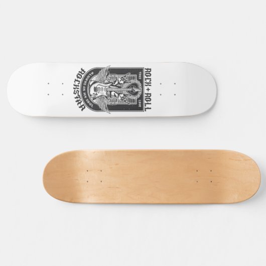 Guitar Rock-ontwerp Persoonlijk Skateboard (Horizontaal)