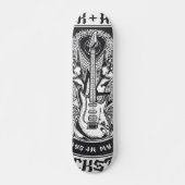Guitar Rock-ontwerp Persoonlijk Skateboard (Voorkant)