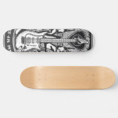 Guitar Rock-ontwerp Persoonlijk Skateboard (Horizontaal)