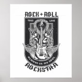 Guitar Rock-ontwerp Poster (Voorkant)