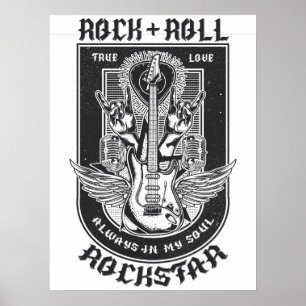 Guitar Rock-ontwerp Poster