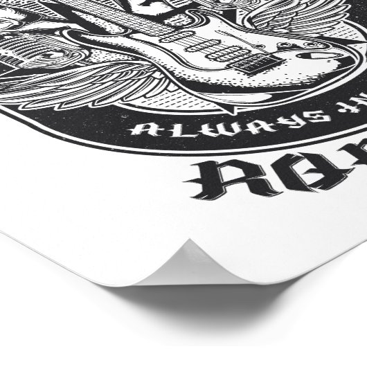 Guitar Rock-ontwerp Poster (Hoek)