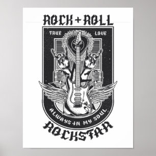 Guitar Rock-ontwerp Poster