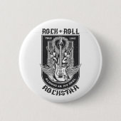 Guitar Rock-ontwerp Ronde Button 5,7 Cm (Voorkant)