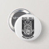 Guitar Rock-ontwerp Ronde Button 5,7 Cm (Voorkant /achterkant)