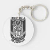 Guitar Rock-ontwerp Sleutelhanger (Achterkant)