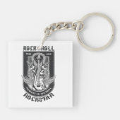 Guitar Rock-ontwerp Sleutelhanger (Achterkant)