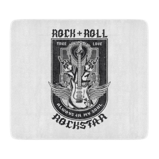 Guitar Rock-ontwerp Snijplank (Voorkant)