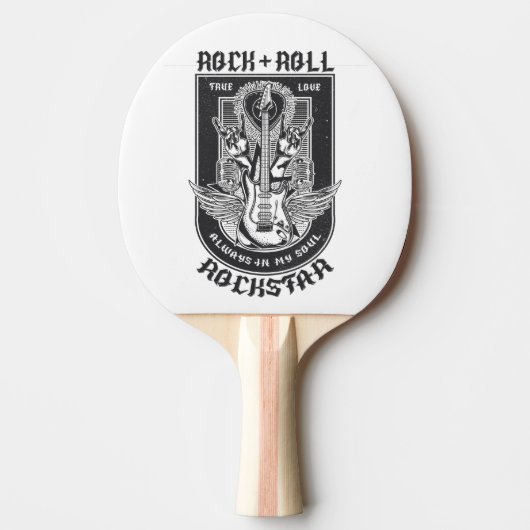 Guitar Rock-ontwerp Tafeltennisbatje (Voorkant)
