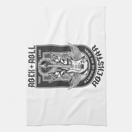 Guitar Rock-ontwerp Theedoek (Verticaal)