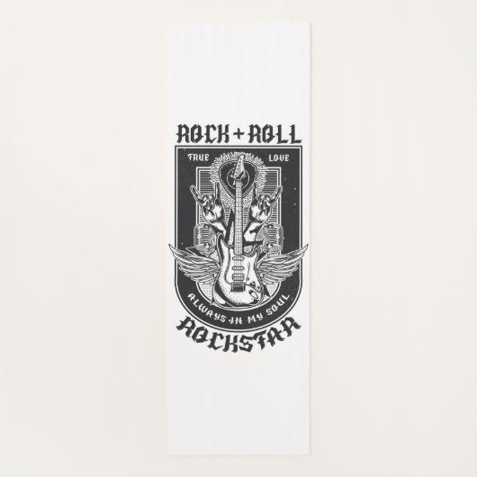 Guitar Rock-ontwerp Yogamat (Achterkant)