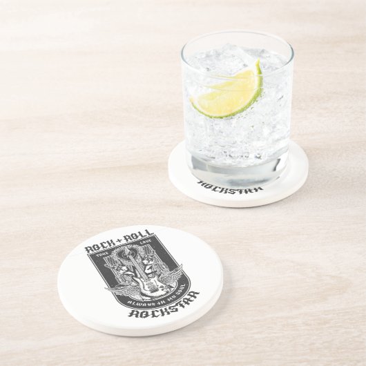 Guitar Rock-ontwerp Zandsteen Onderzetter (Zijkant)