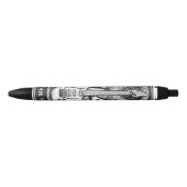 Guitar Rock-ontwerp Zwarte Inkt Pen (Voorkant)