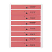 Guitar Rock Star Adreslabel Wikkel (Vel)