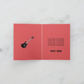 Guitar Rock Star Kaart (Binnen)
