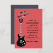 Guitar Rock Star Kaart (Voorkant / Achterkant)