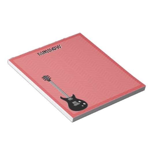 Guitar Rock Star Notitieblok (Schuin)