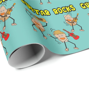 Guitar Rocks Cadeaupapier