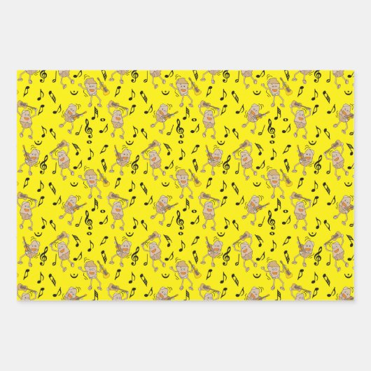 Guitar Rocks Inpakpapier Vel (Voorkant 3)