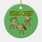 Guitar Rocks Keramisch Ornament (Voorkant)