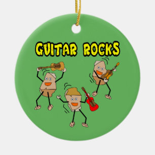 Guitar Rocks Keramisch Ornament