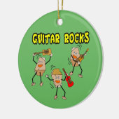 Guitar Rocks Keramisch Ornament (Links)