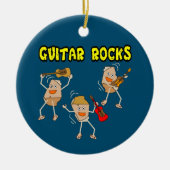 Guitar Rocks Keramisch Ornament (Voorkant)