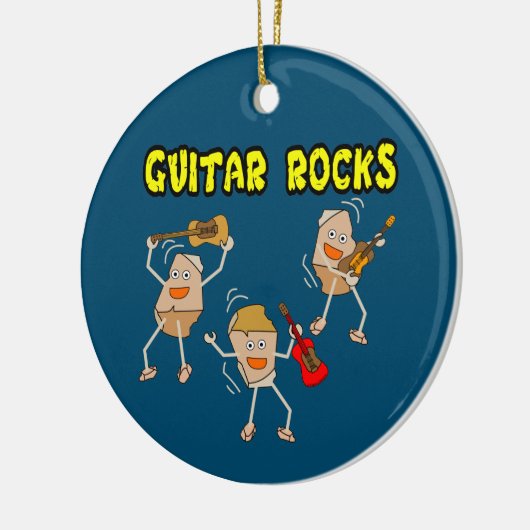 Guitar Rocks Keramisch Ornament (Links)