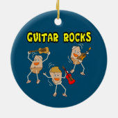 Guitar Rocks Keramisch Ornament (Achterkant)