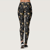 Guitar Rocks Muzieknoten Pattern Leggings (Achterkant)