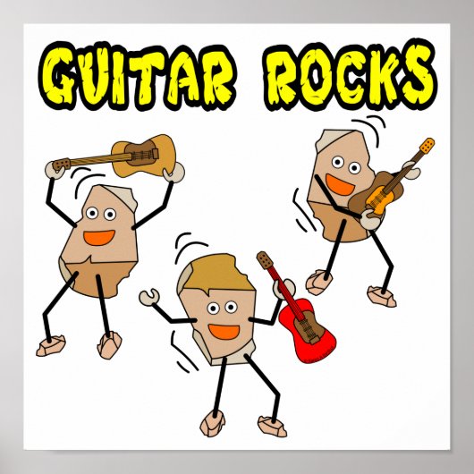 Guitar Rocks Poster (Voorkant)