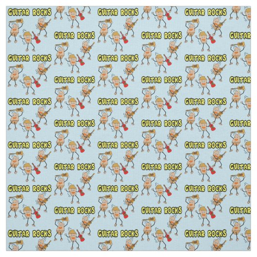 Guitar Rocks Stof (Swatch)