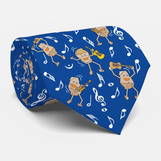 Guitar Rocks Stropdas (Opgerold)