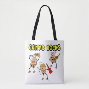 Guitar Rocks Tote Bag