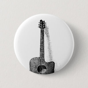 Guitar Ronde Button 5,7 Cm