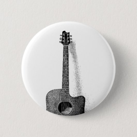 Guitar Ronde Button 5,7 Cm (Voorkant)