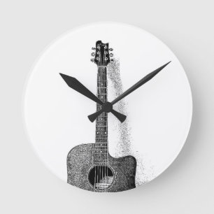 Guitar Ronde Klok