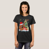 Guitar Santa Hat Christmas Musicians Guitars T-shirt (Voorkant volledig)