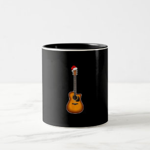 Guitar Santa Hat Kerstmis Pajama Decoraties Tweekleurige Koffiemok