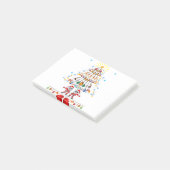 Guitar Santa kerstboom Funny Music Loopt op Post-it® Notes (Schuin)