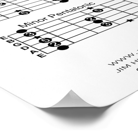 Guitar Scales Poster (Hoek)
