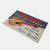 Guitar Shack Mat, Gift For Musician  Deurmat (Schuin)