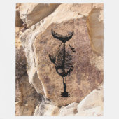 Guitar Shark Fleece Deken (Voorkant)