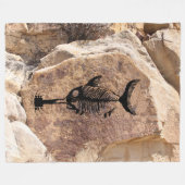 Guitar Shark Fleece Deken (Voorkant (Horizontaal))