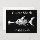 Guitar Shark Fossil Fish Briefkaart (Voorkant / Achterkant)